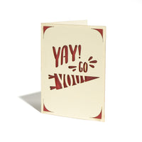 Yay Go You! Greeting Card