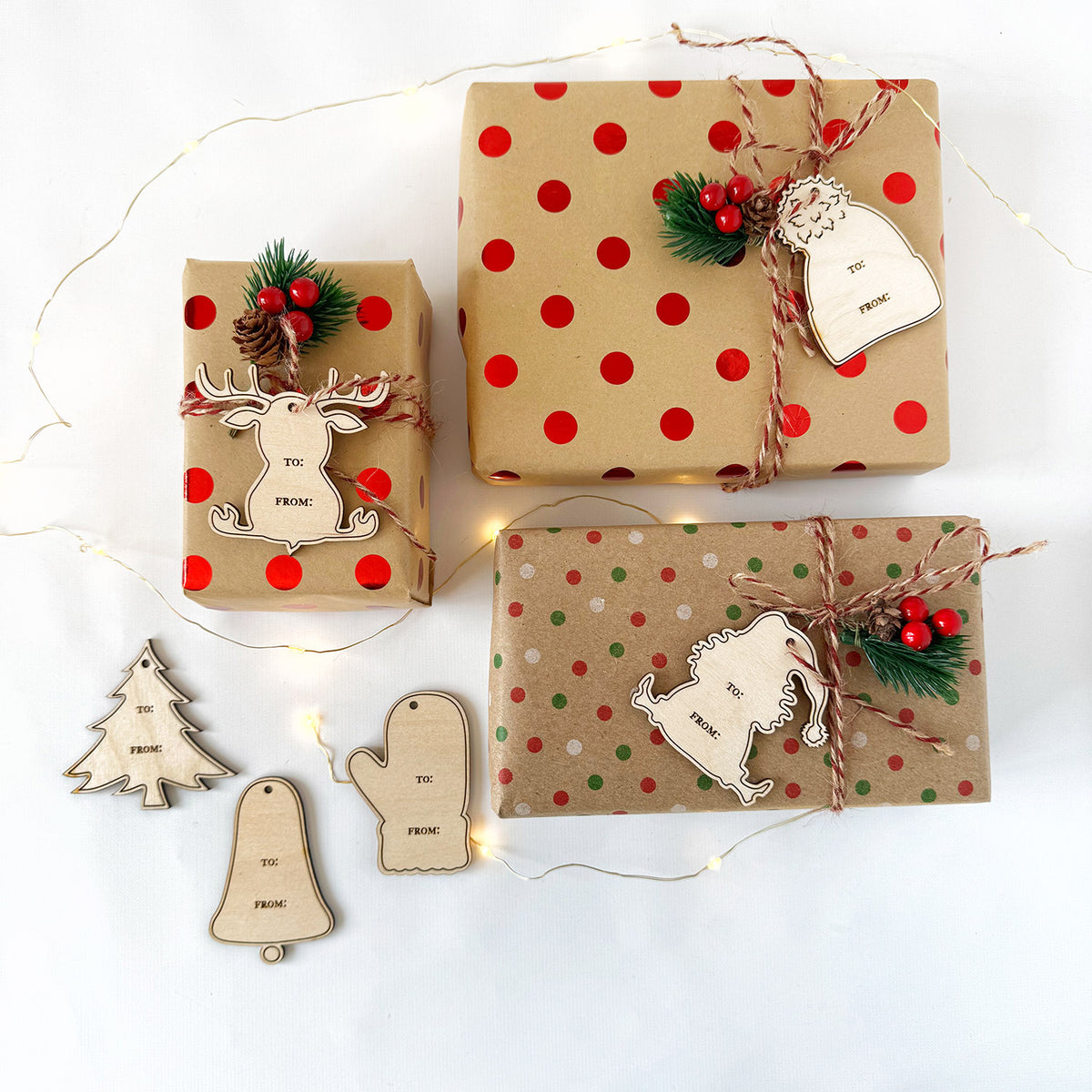 Yuletide Tag Yuletide Whimsy Customizable Gift Tags (Set of 6) – Glowforge Shop