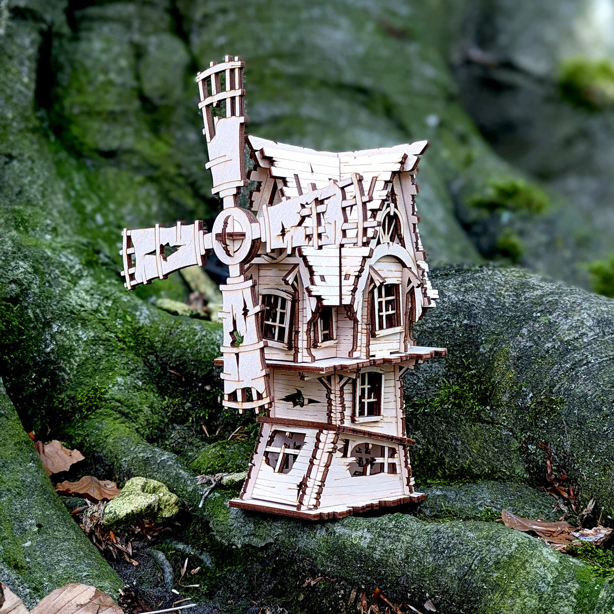 Abandoned Windmill with Rotation Screws - Dreadful Halloween House ...