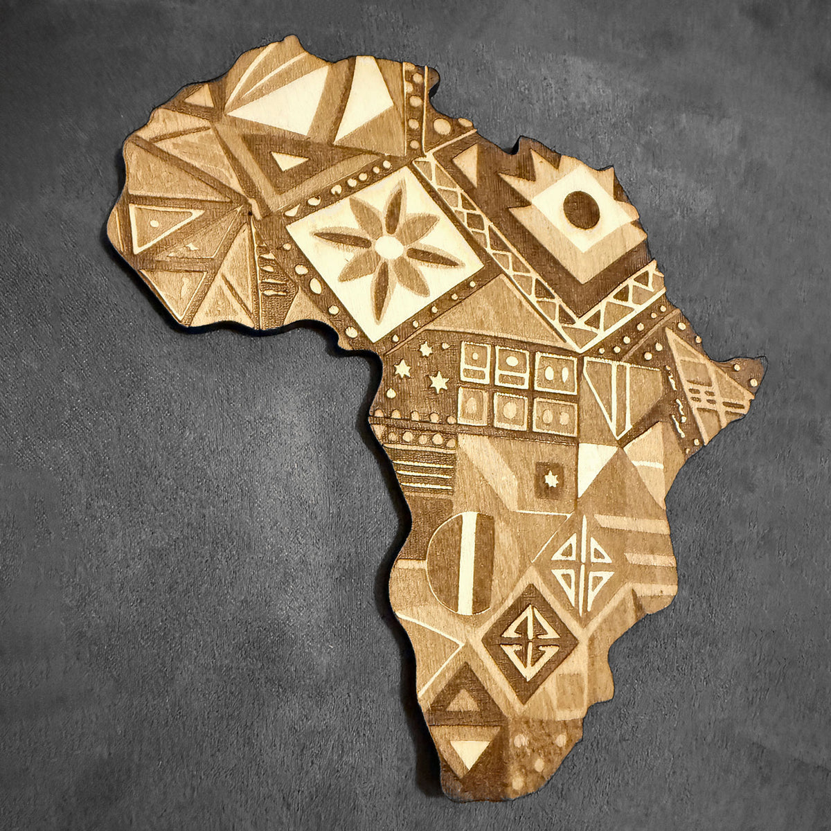 Africa Print Wall Art - Glowforge - Glowforge