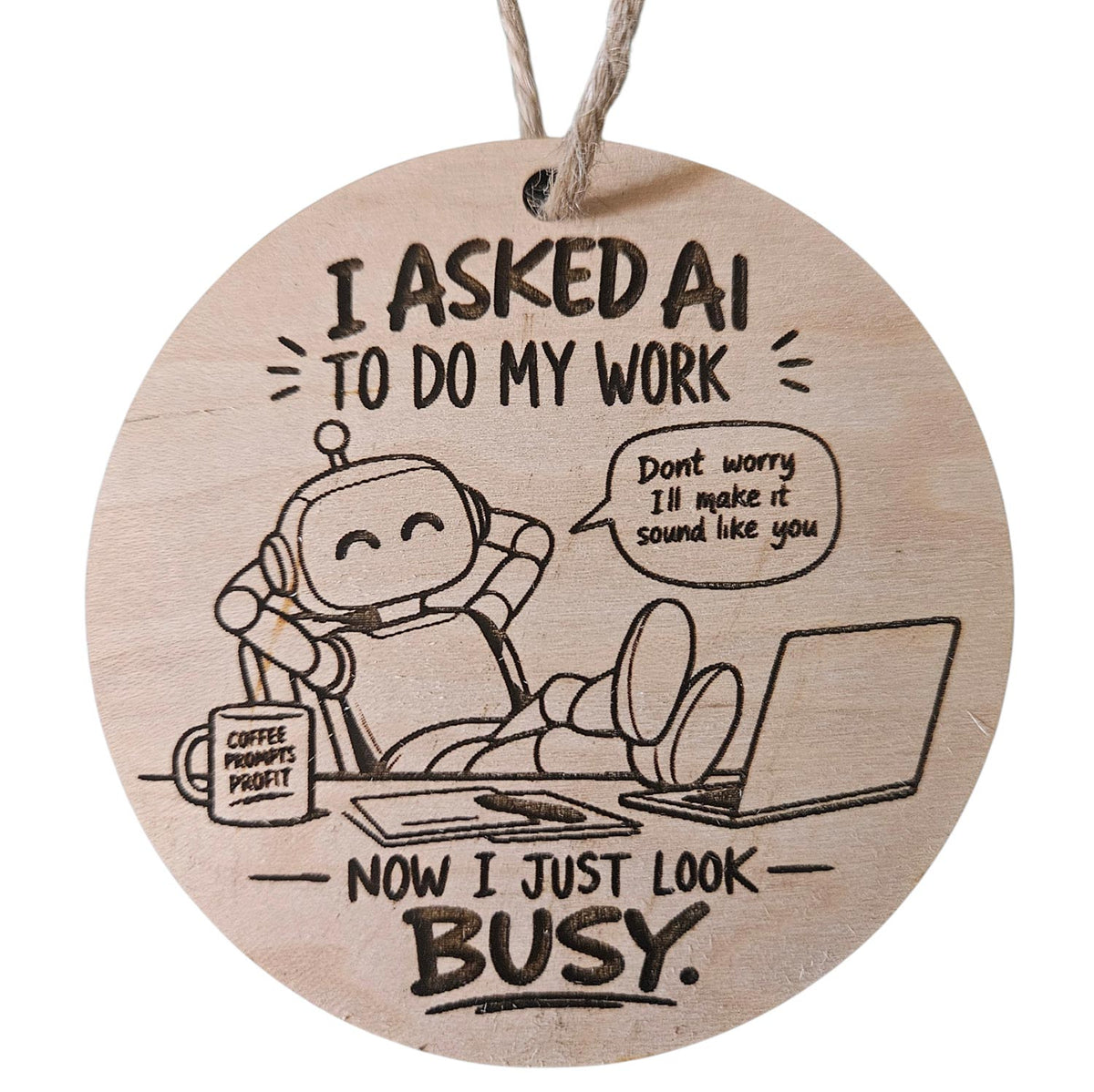 AI Christmas Ornament - Glowforge