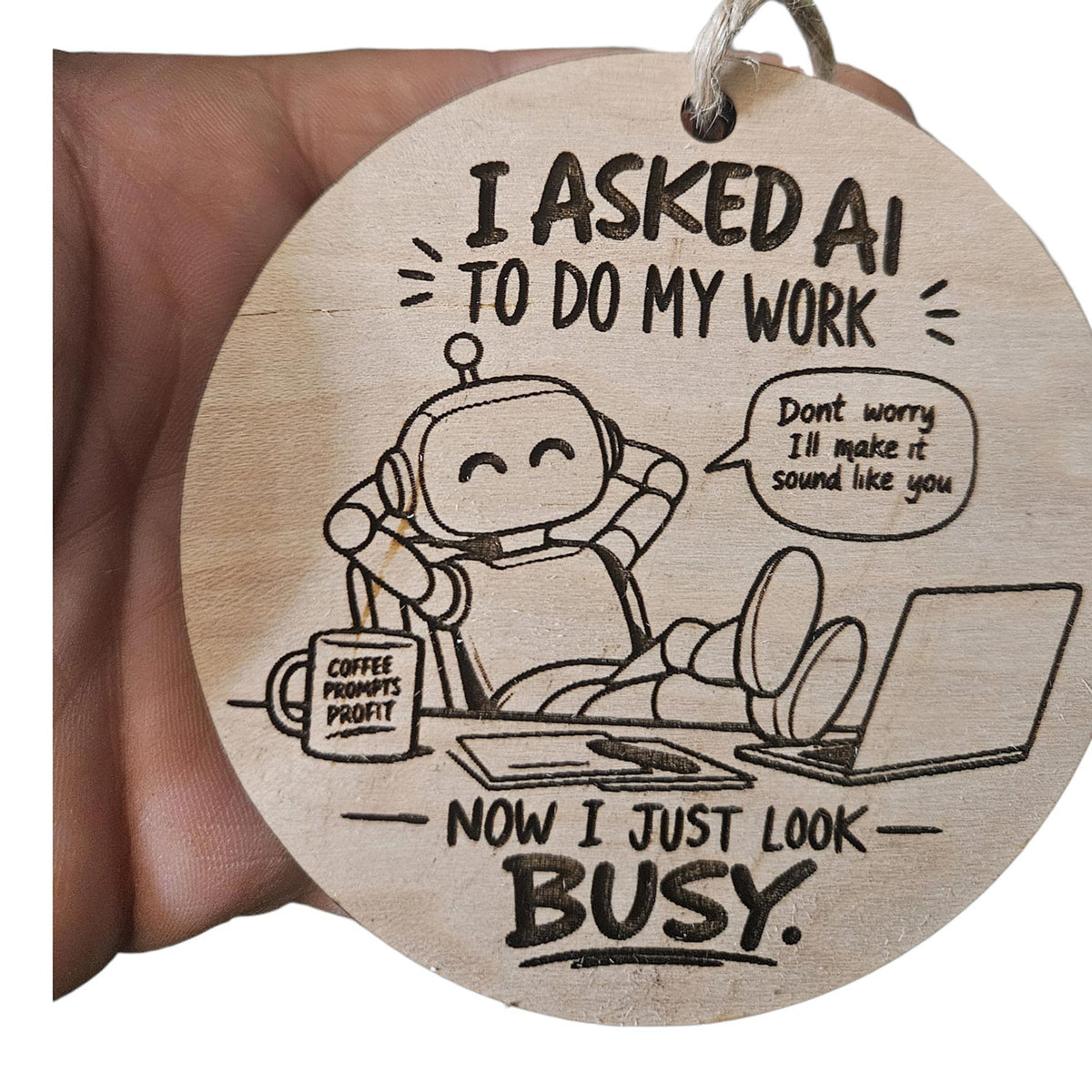 AI Christmas Ornament - Glowforge