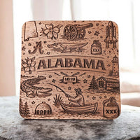 Alabama Coaster Design - Glowforge