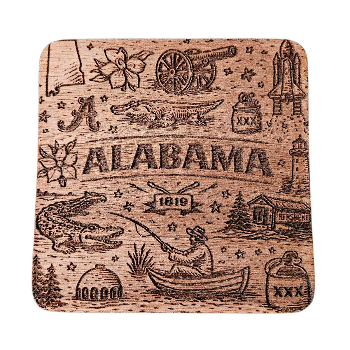 Alabama Coaster Design - Glowforge