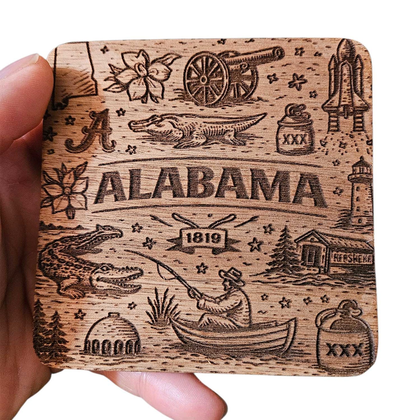Alabama Coaster Design - Glowforge