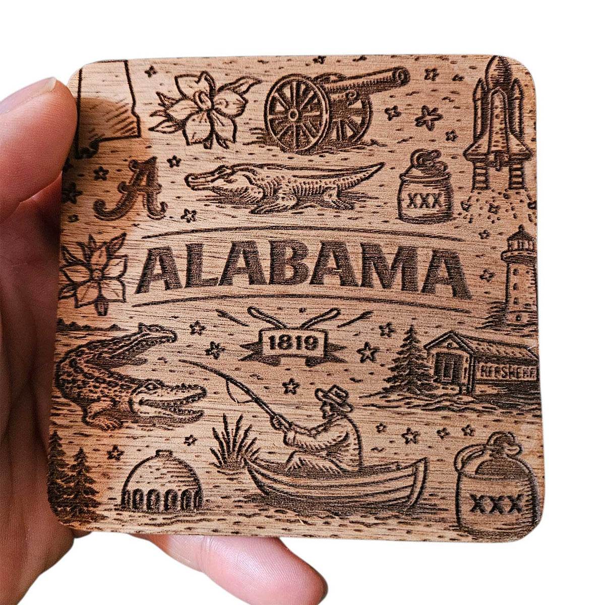 Alabama Coaster Design - Glowforge