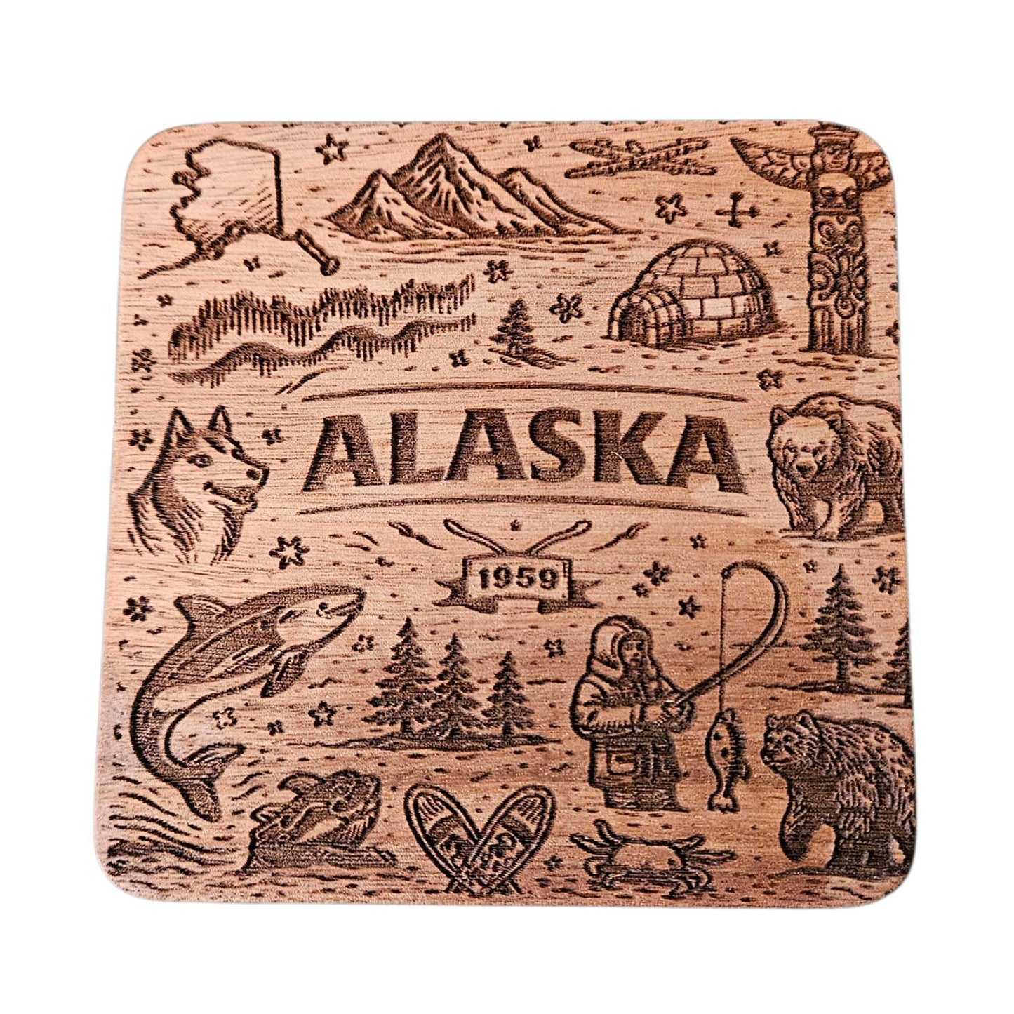 Alaska Coaster Design - Glowforge