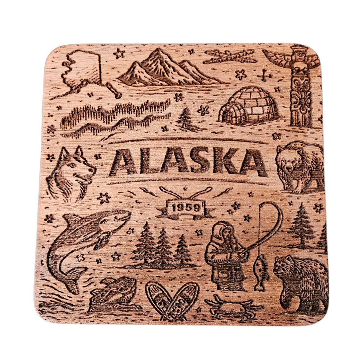 Alaska Coaster Design - Glowforge