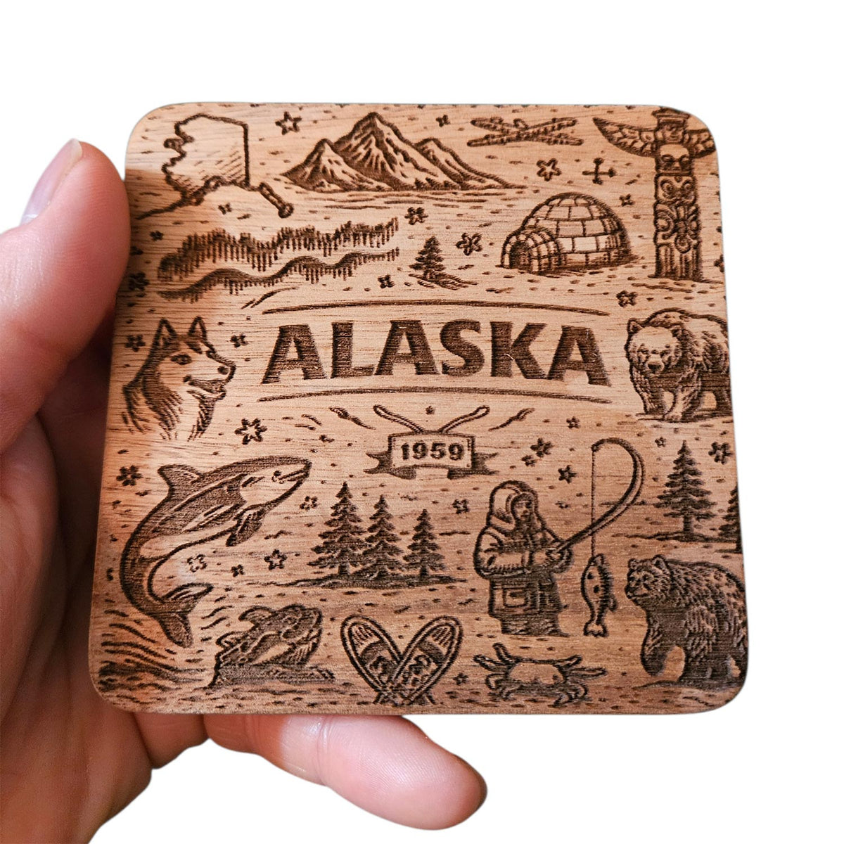 Alaska Coaster Design - Glowforge