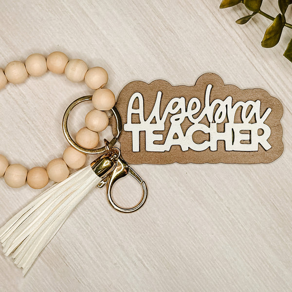 Algebra Teacher Layered Keychain – Glowforge Shop