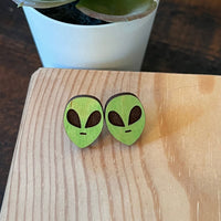 Alien Stud Earrings - Glowforge