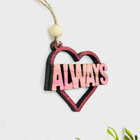 Always Heart Layered Car Charm - Glowforge