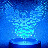 American Pride Bald Eagle LED Nightlight Insert - Glowforge
