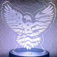 American Pride Bald Eagle LED Nightlight Insert - Glowforge