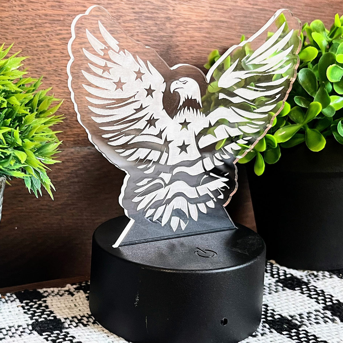 American Pride Bald Eagle LED Nightlight Insert - Glowforge