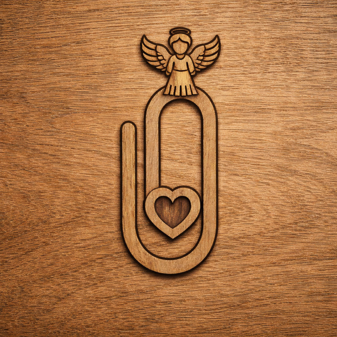 Angel Paperclip Bookmark - Glowforge