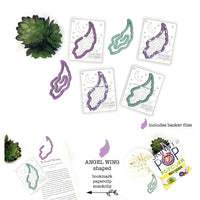 Angel Wing Shaped Bookmark with Card Backer - Paperclip - Snack Bag Closure - Glowforge