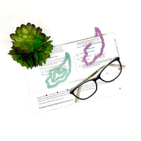 Angel Wing Shaped Bookmark with Card Backer - Paperclip - Snack Bag Closure - Glowforge