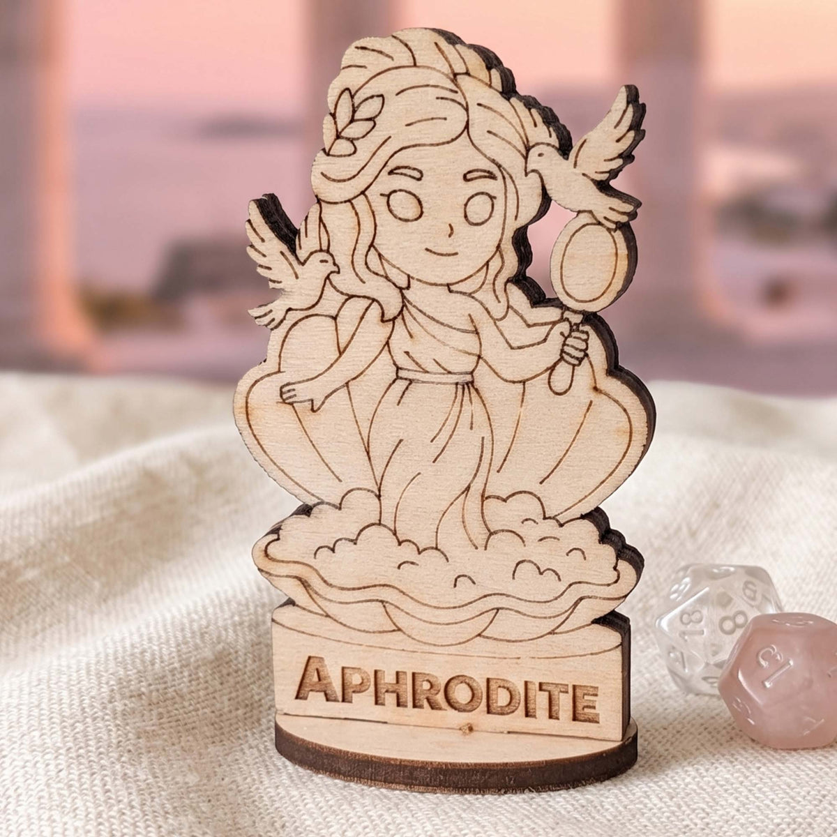 Aphrodite Greek Goddess of Love - Tabletop Figurine, Beauty & Romance Deity - Glowforge