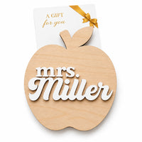 Apple Gift Card Holder for Teachers Appreciation - Glowforge
