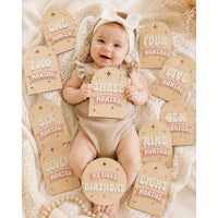Arched Retro Baby Milestone Marker Set - Glowforge