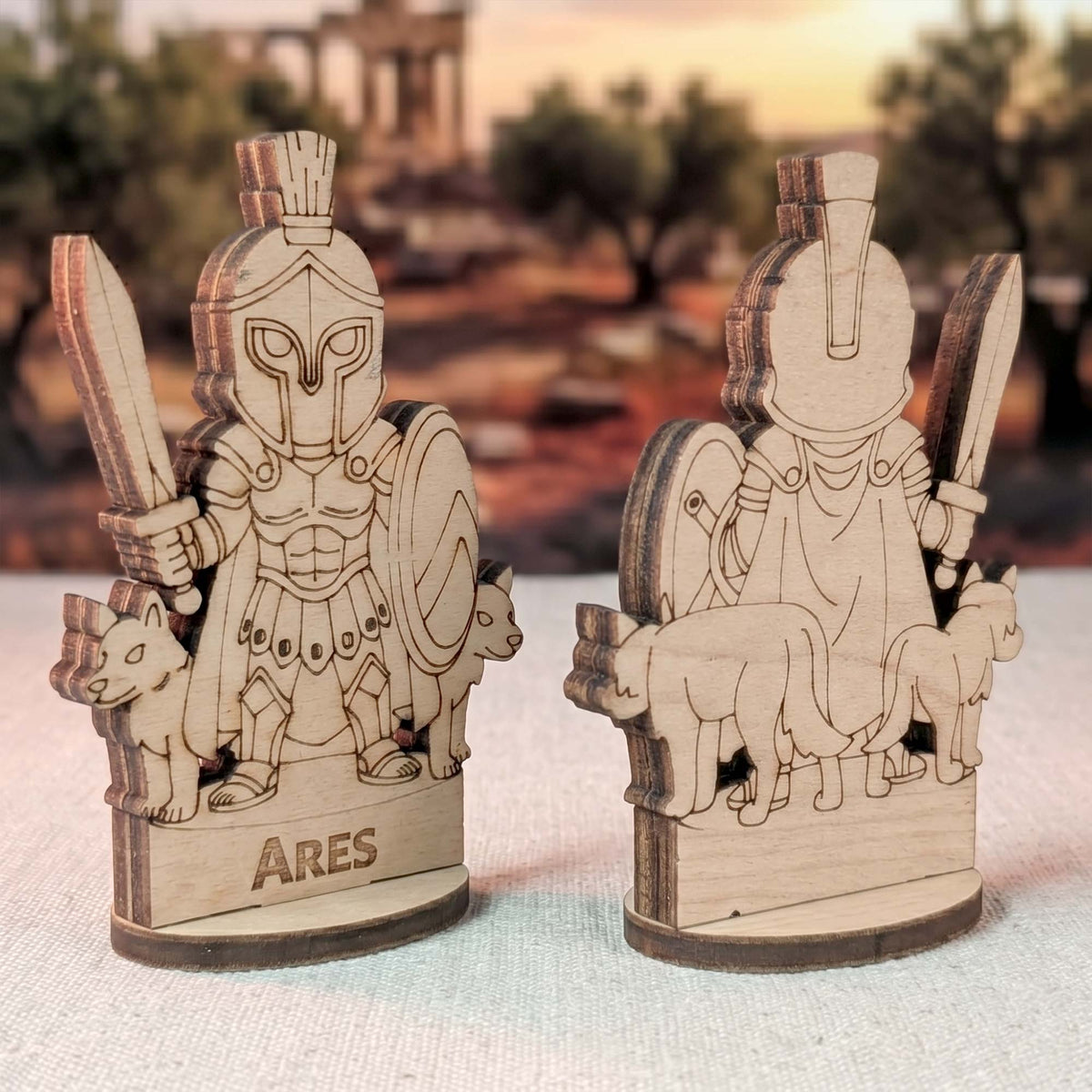 Ares Greek God of War - Tabletop Figurine, Battle Warrior & Mythology Deity - Glowforge