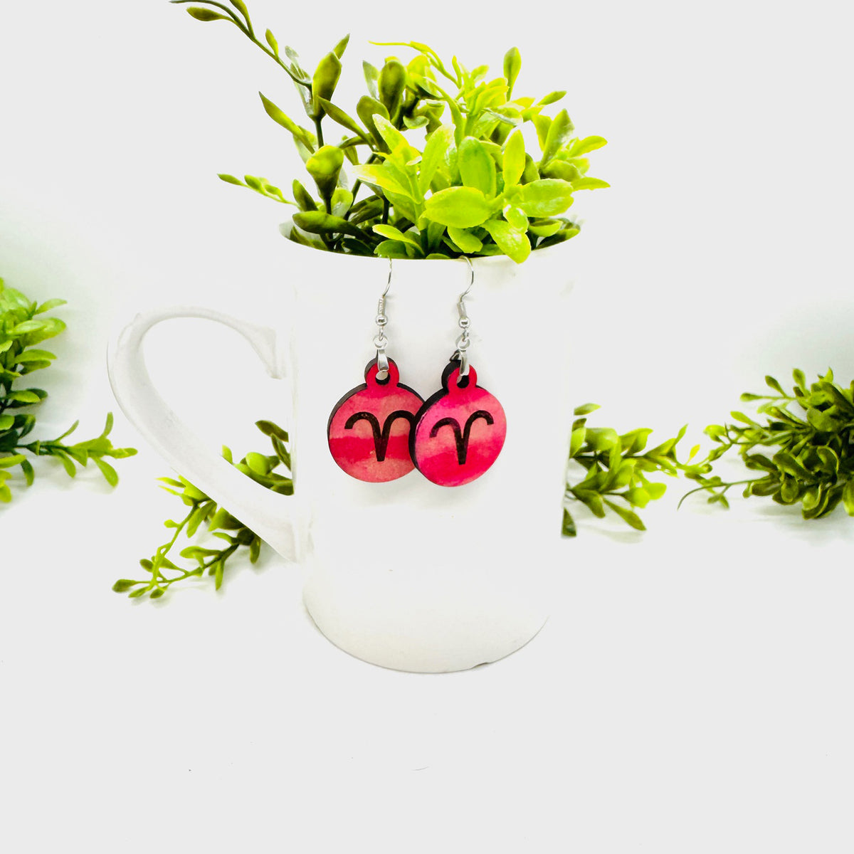 Aries Zodiac Astrology Dangle Earrings - Glowforge