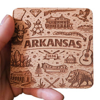 Arkansas Coaster Design - Glowforge