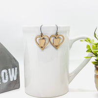 Arkansas in a Heart Earrings - Glowforge