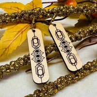 Art Deco Bar Earrings - Glowforge