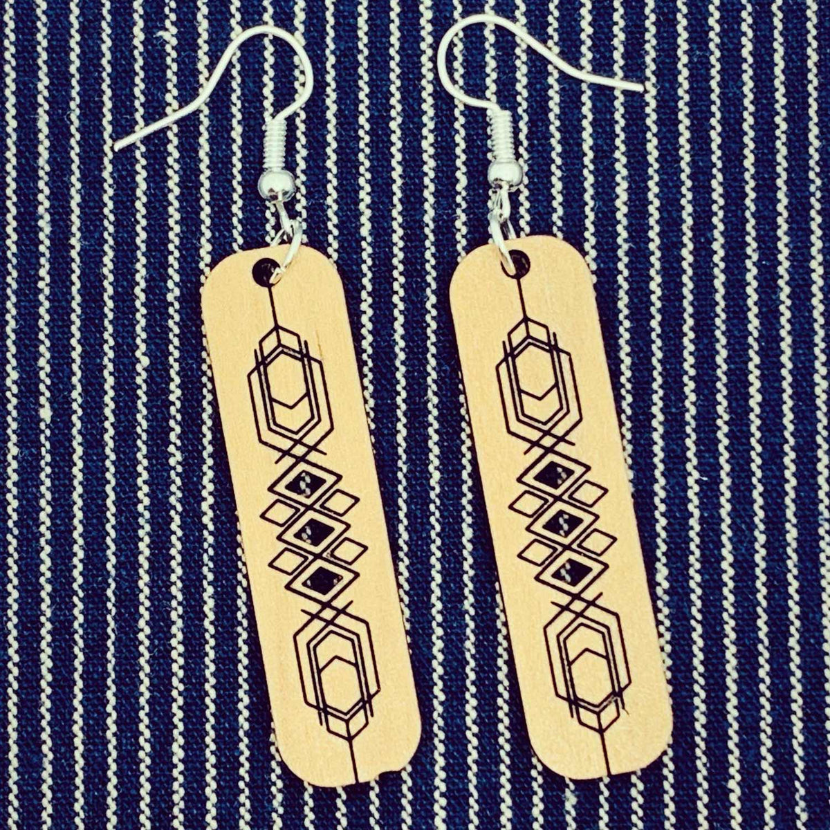 Art Deco Bar Earrings  Glowforge