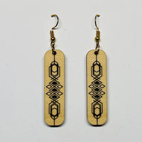 Art Deco Bar Earrings - Glowforge