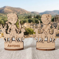 Artemis Greek Goddess of the Hunt - Tabletop Figurine, Moon & Nature Deity - Glowforge