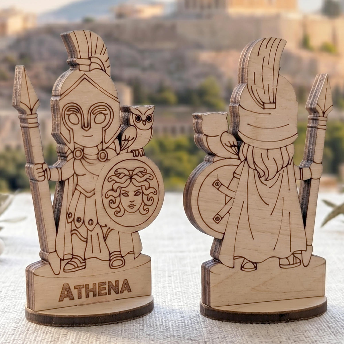 Athena Greek Goddess of Wisdom - Tabletop Figurine - Glowforge
