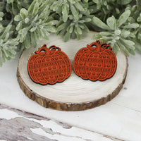 Aztec-Inspired Pumpkin Earrings - Fall Earrings (Set of 2 Sizes) - Glowforge