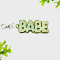 BABE Layered Word Keychain - Glowforge