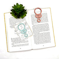 Baby Rattle Shaped Bookmark with Card Backer - Paperclip - Snack Bag Closure - Glowforge