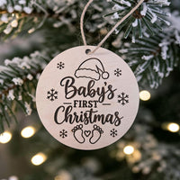 Baby's First Christmas Ornament - Glowforge