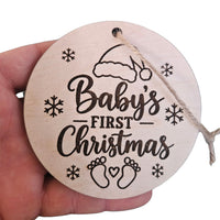 Baby's First Christmas Ornament - Glowforge