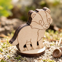 Badger Educational Toy - Forest Animal Figure for Learning & Play - Glowforge