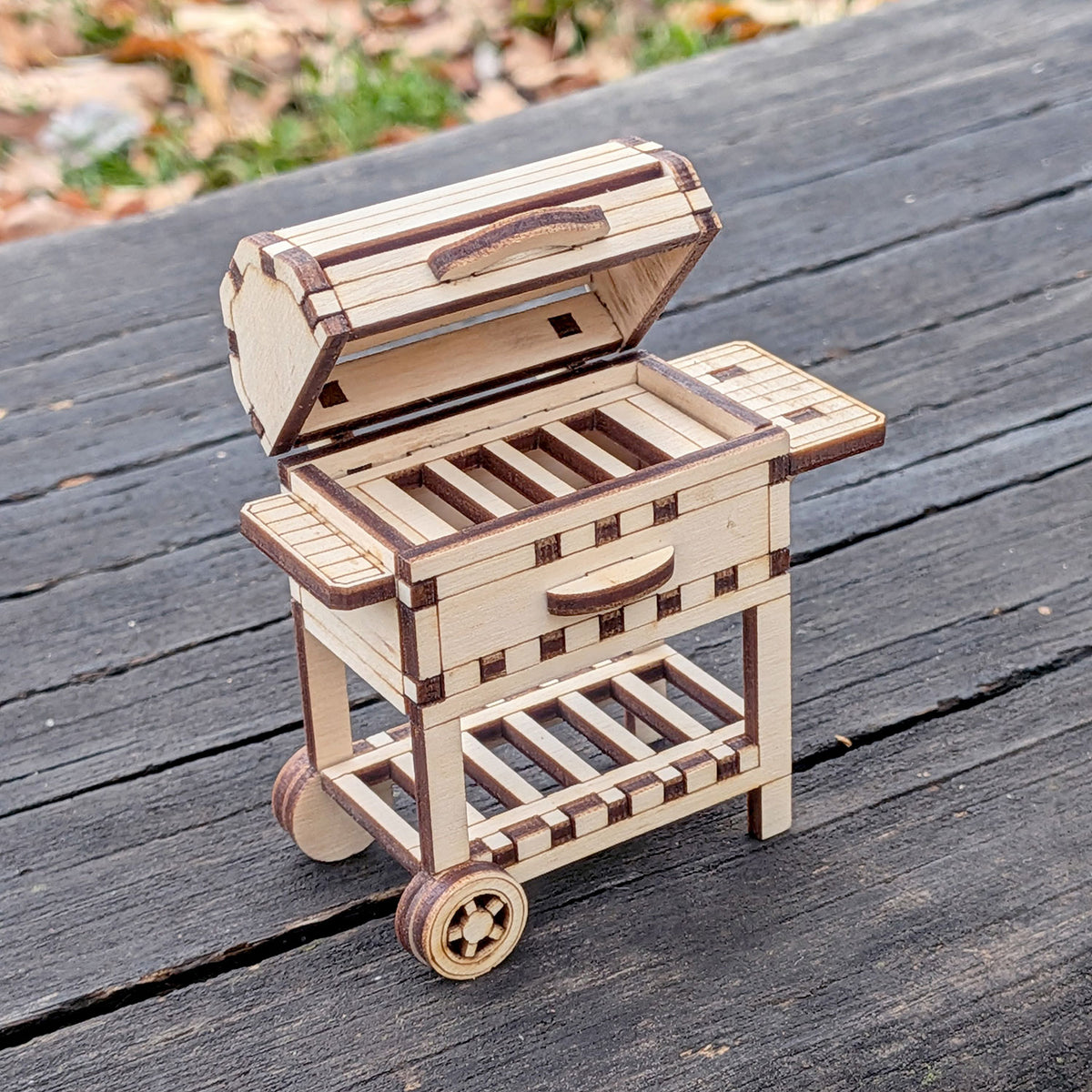 BBQ Grill Miniature - Dollhouse Furniture & Display Model - Glowforge