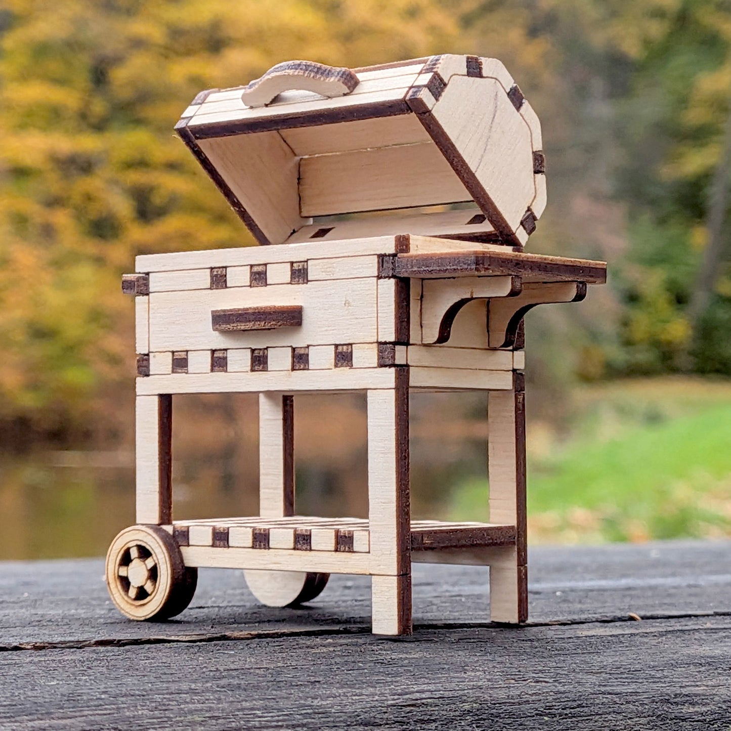 BBQ Grill Miniature - Dollhouse Furniture & Display Model - Glowforge