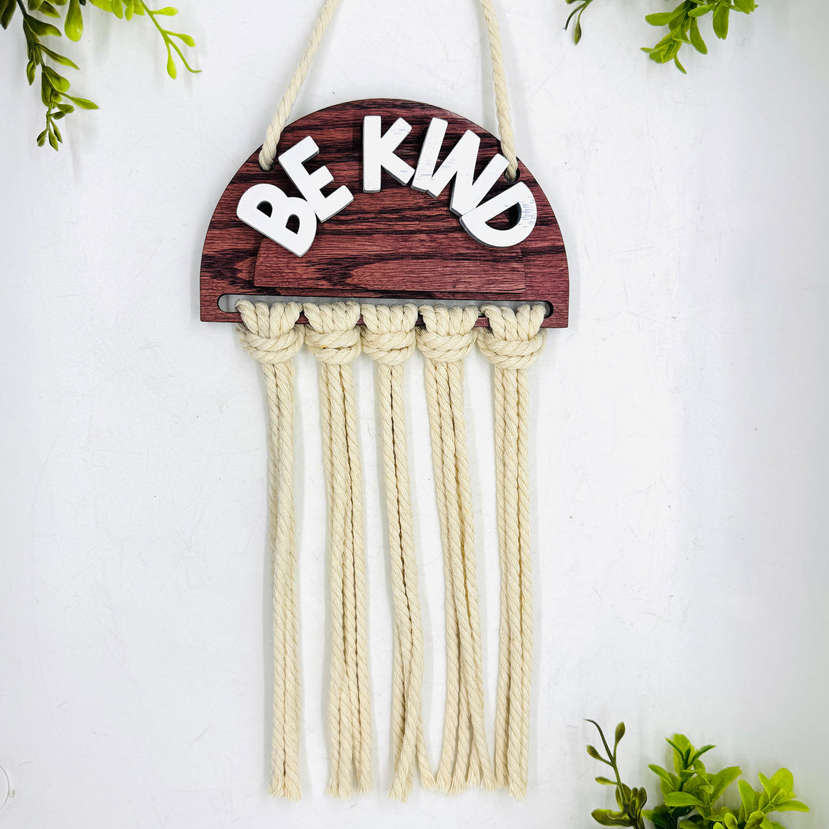 Be Kind Layered Macramé Wall Hanging - Glowforge