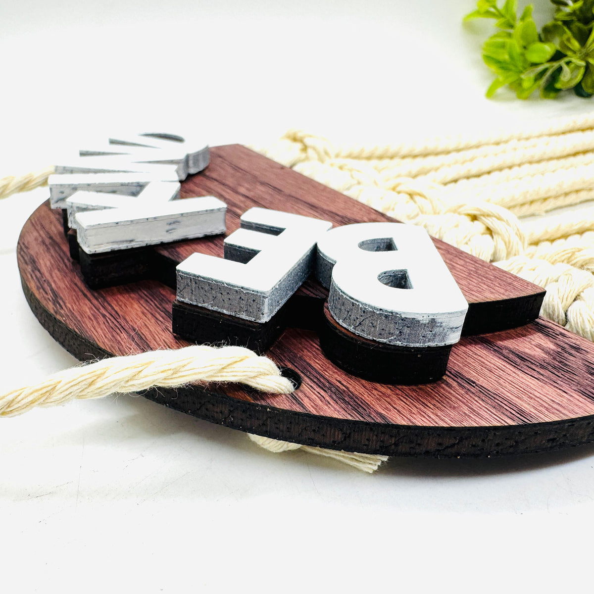 Be Kind Layered Macramé Wall Hanging - Glowforge