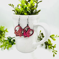 Be Mine Heart Earrings - Glowforge