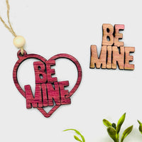 Be Mine Heart Layered Car Charm - Glowforge