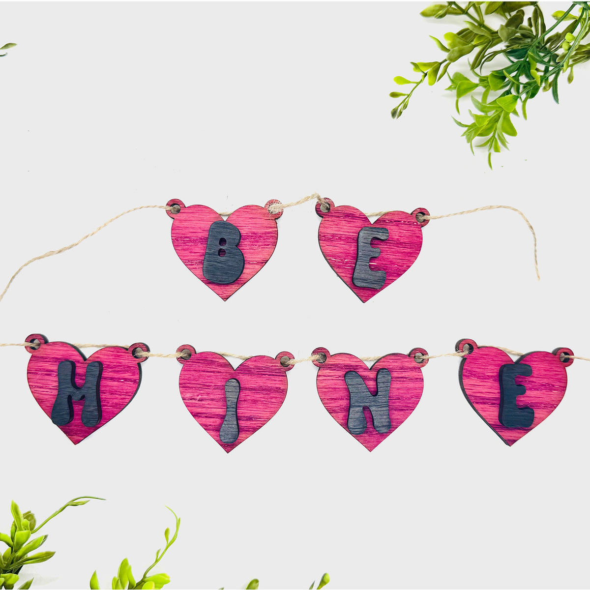Be Mine Layered Heart Banner - Glowforge