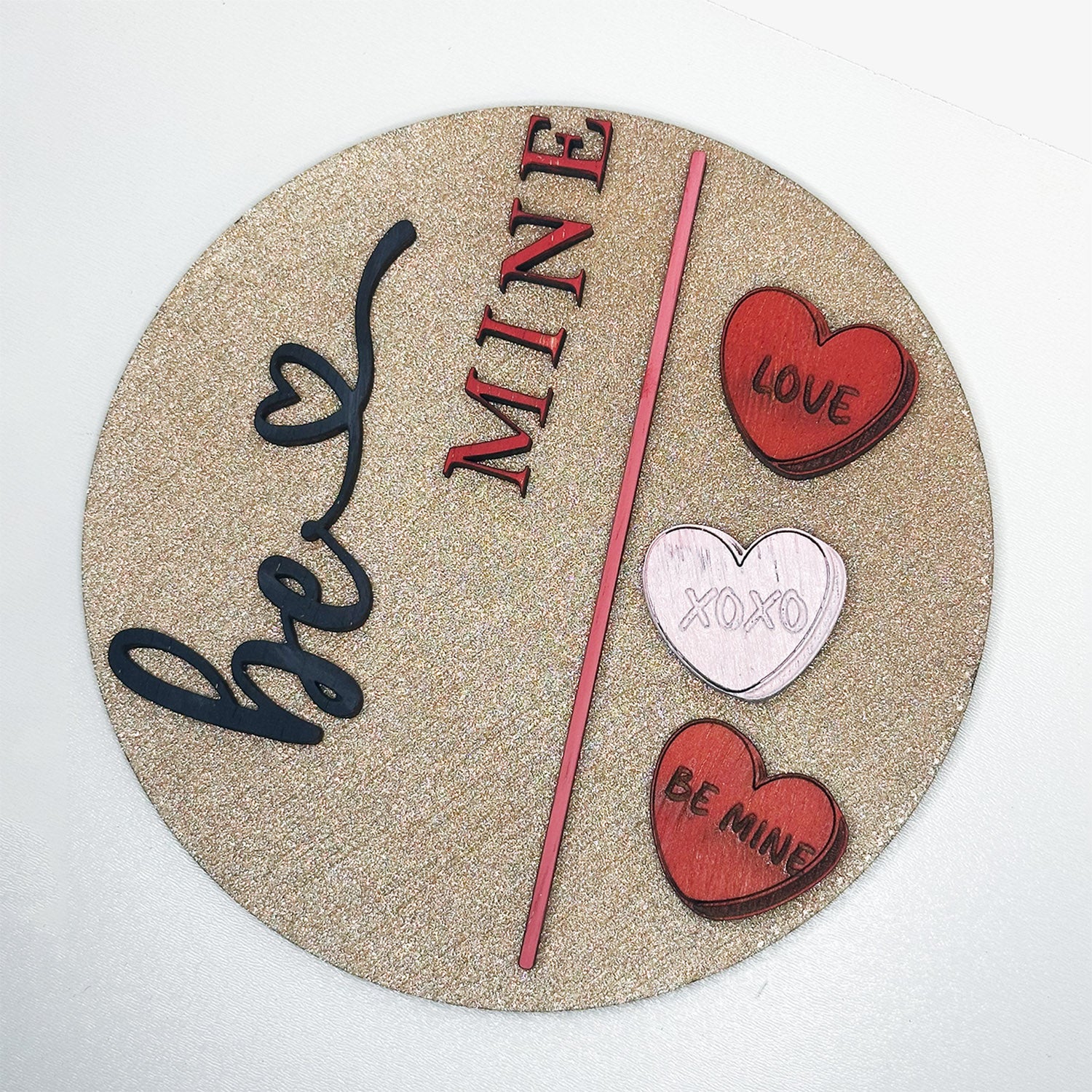 Be Mine Sweethearts Valentine's Day Door Sign – Glowforge Shop
