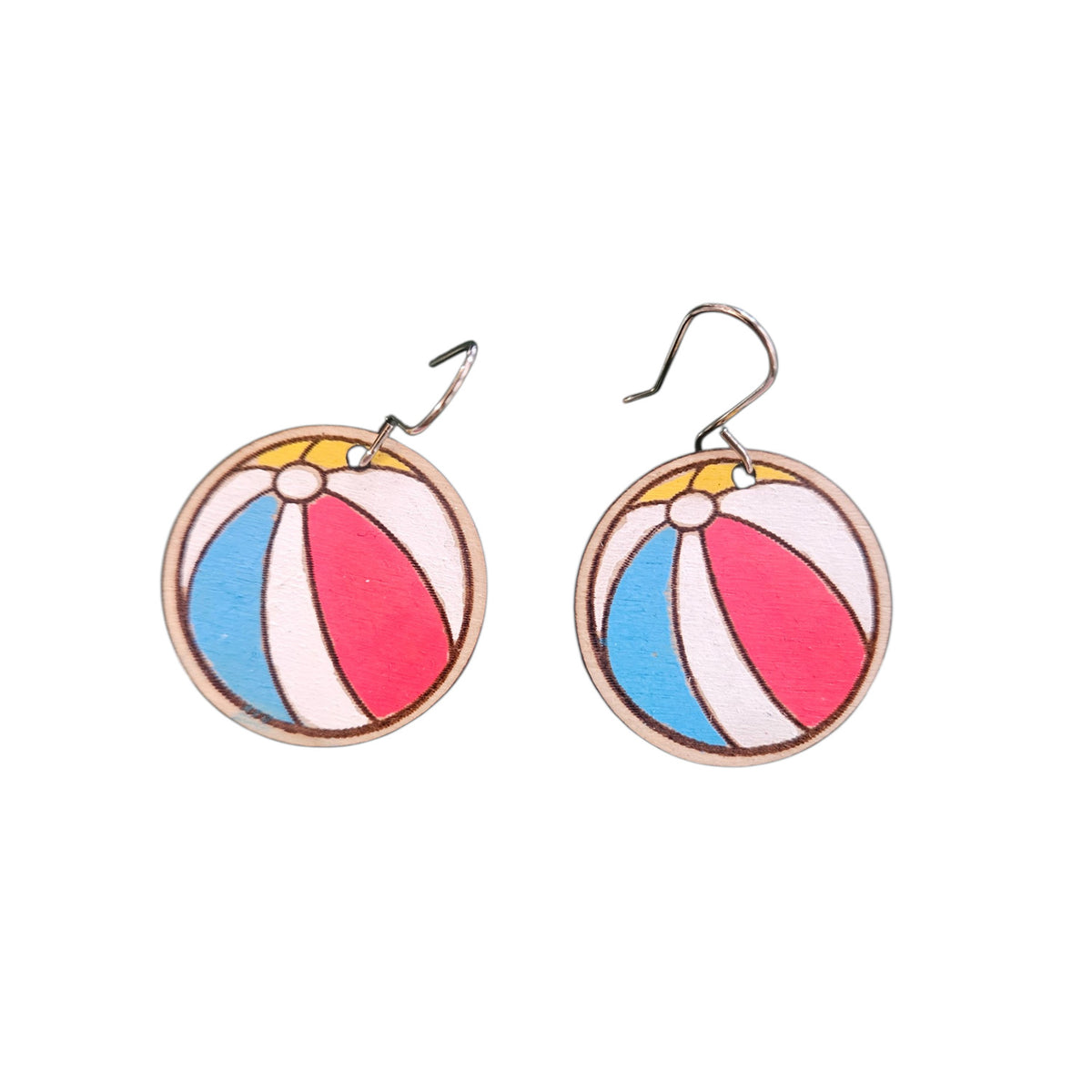 Beach Ball Earrings - Glowforge