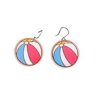Beach Ball Earrings - Glowforge